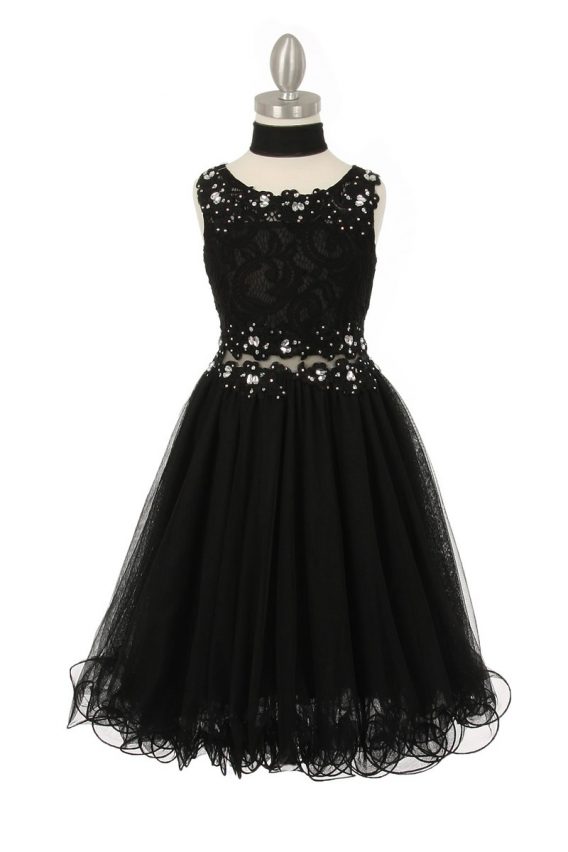beautiful black lace girls dresses for all special occasions.