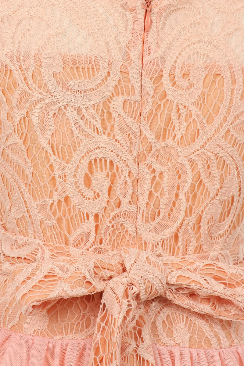 beautiful peach lace girls dresses for all special occasions.