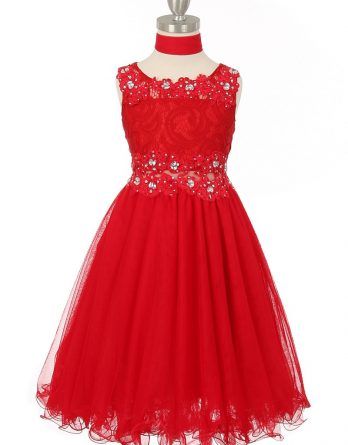 red lace christmas dress