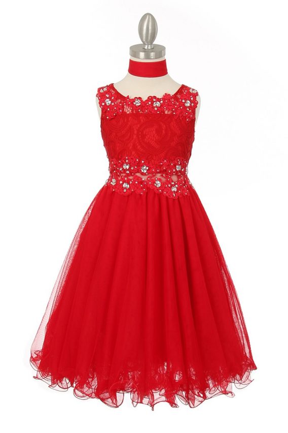 red lace christmas dress