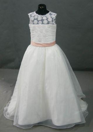 miniature bride dresses with added sash