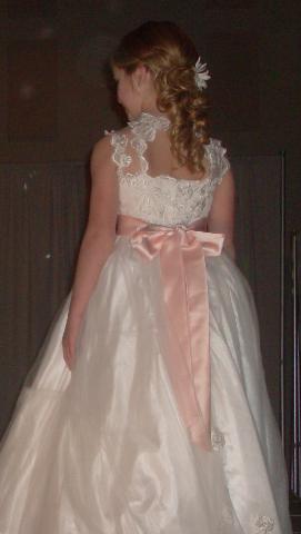 open back miniature bride dress