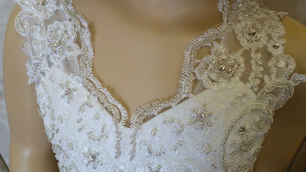 alabaster flower girl wedding dress