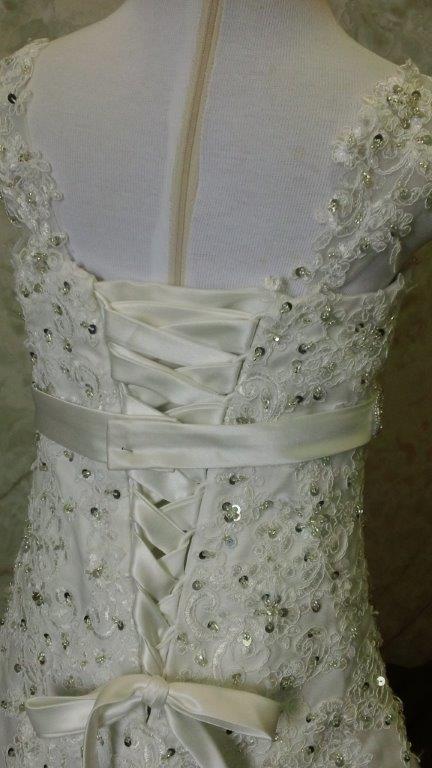infant size wedding gown