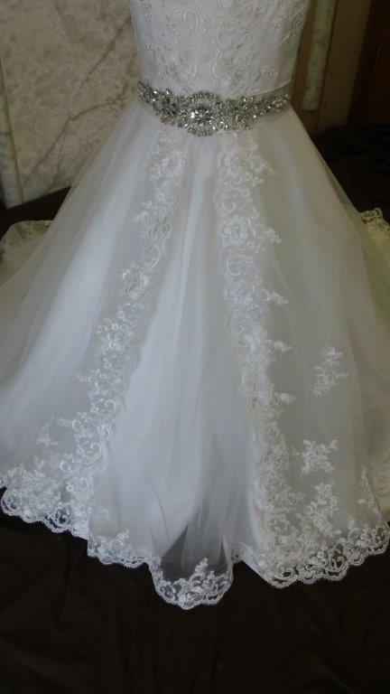 wedding dresses for flower girls with crystal sash
