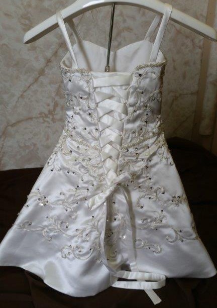 kids wedding dresse with corset back