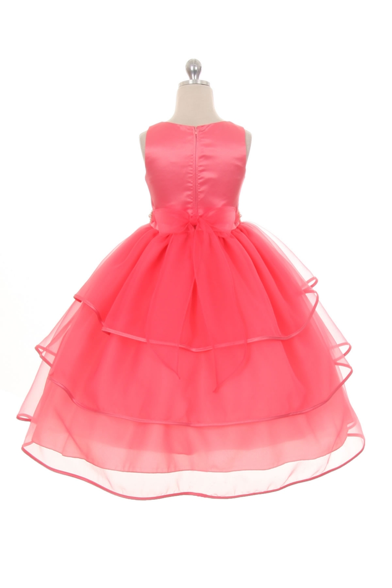coral holiday dresses for girls