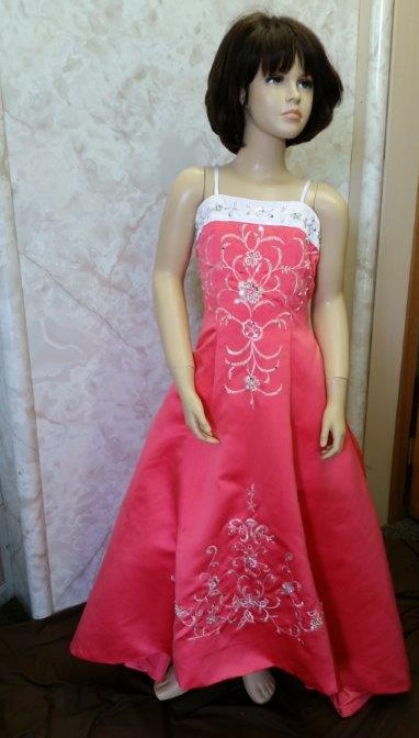 long flower girl dress with jacket