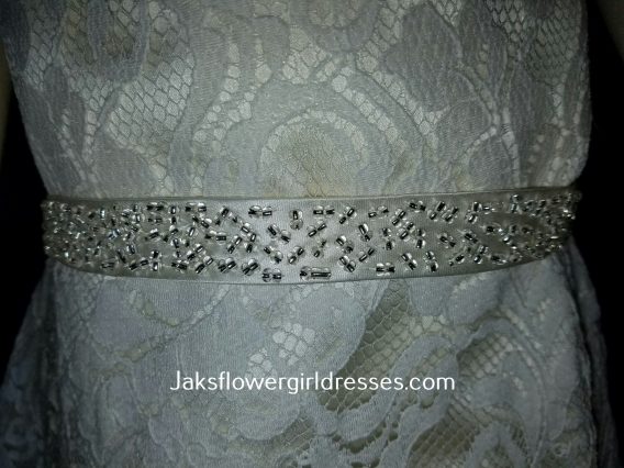 lace flower girl dress