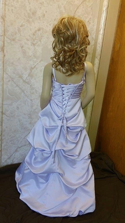 orchid bridesmaid dress with corset back