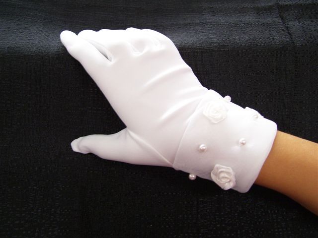 girls glove with rose