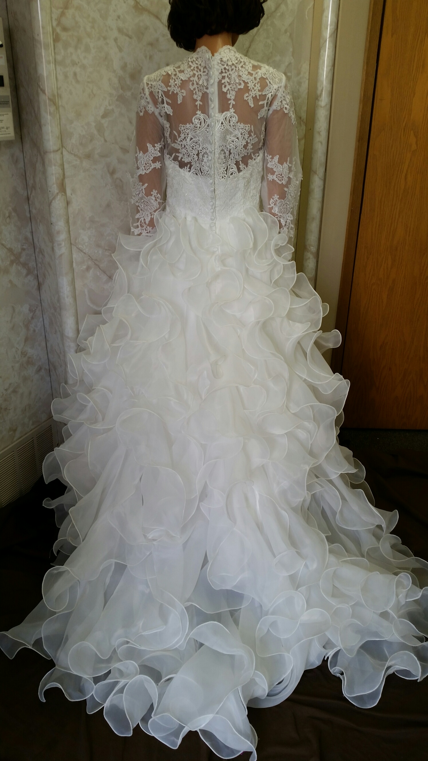 long sleeve ball gown wedding dress