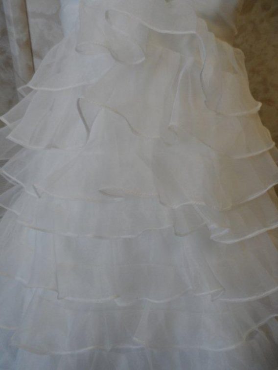 layered skirt of flower girl dress