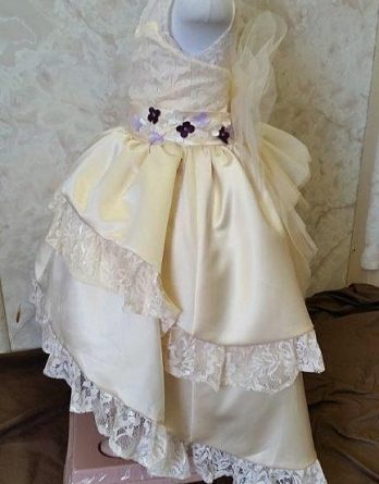 infant high low flower girl dress