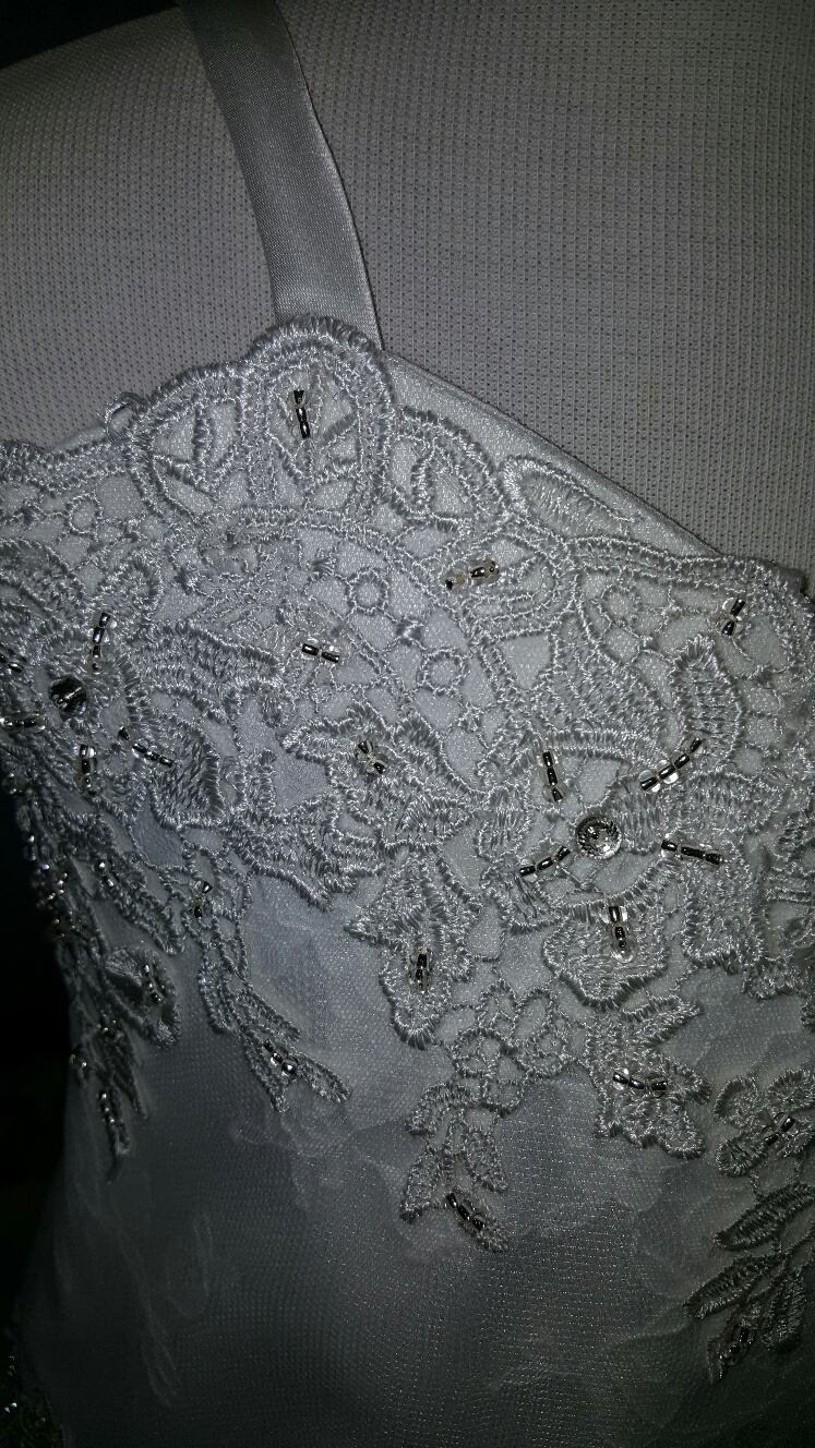 floral lace flower girl dress