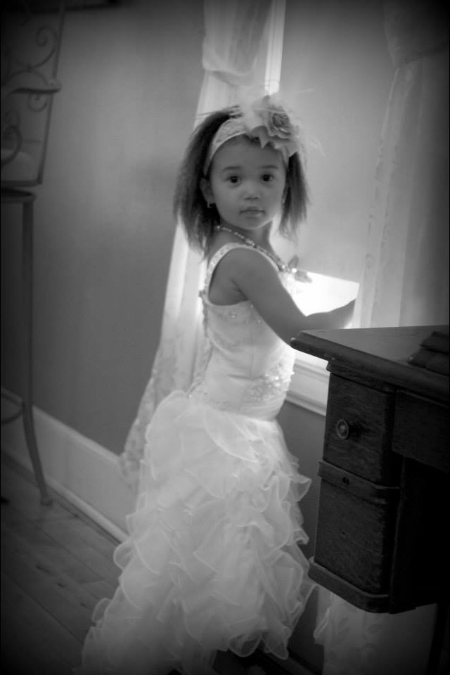 wedding dresses for bride and baby girl