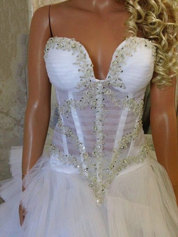 two piece wedding dress