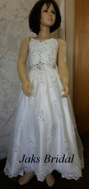 Lace flower girl wedding dresses