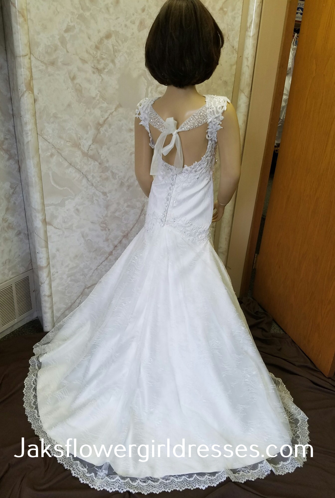 flower girl dresses matching wedding gown