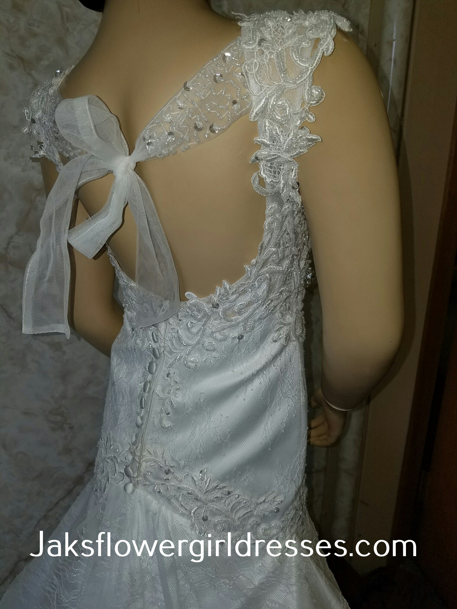 flower girl dresses matching wedding gown