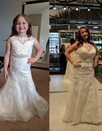 flower girl dresses to match the brides dress