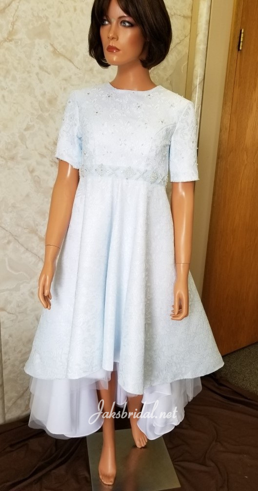 high low lace flower girl dress
