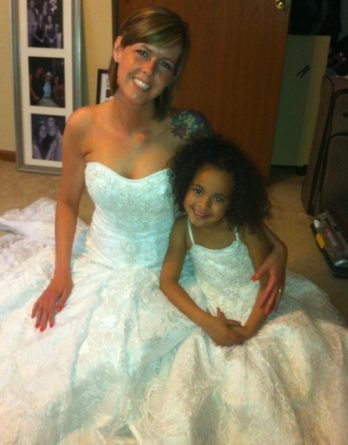 lace mini bride dress