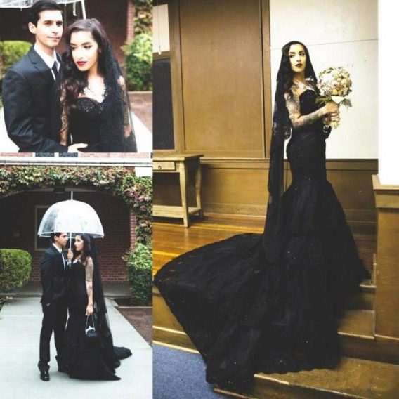 Black Gothic Wedding dresses