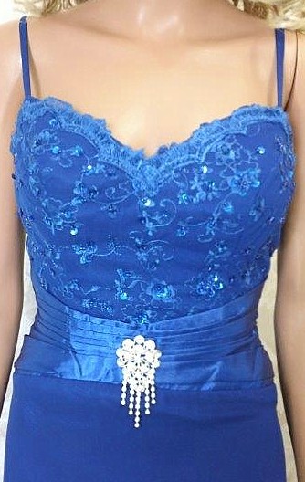 royal blue mothers gown