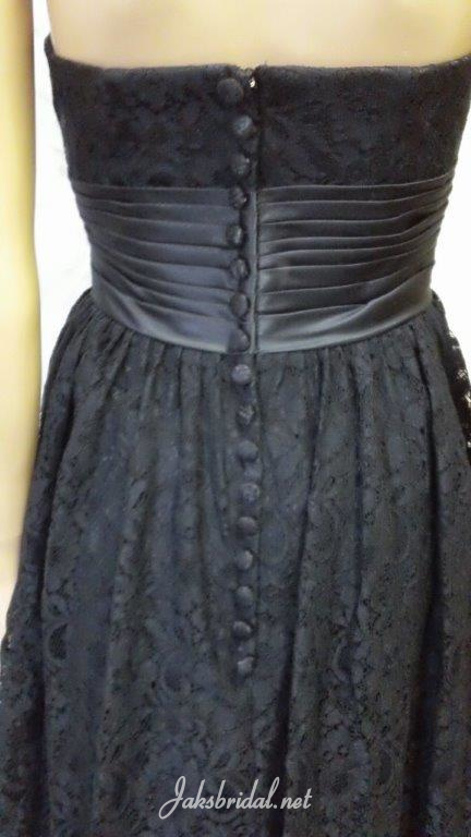 black lace bridesmaid dresses