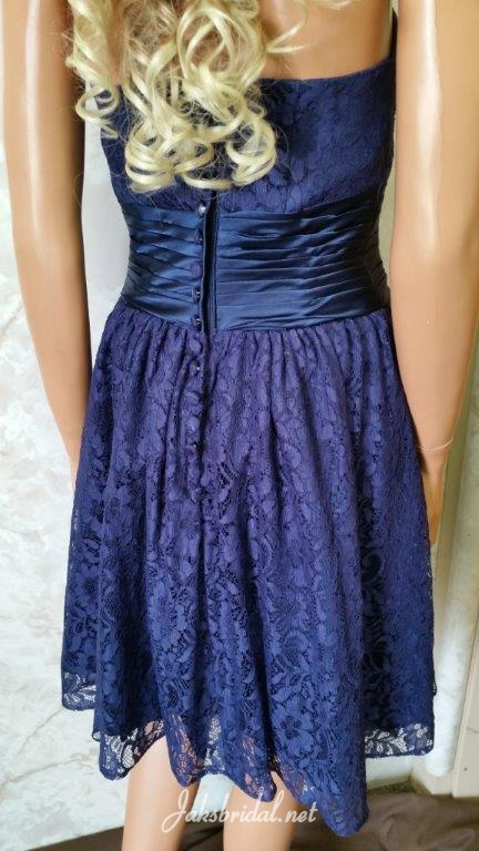 navy blue lace bridesmaid dresses