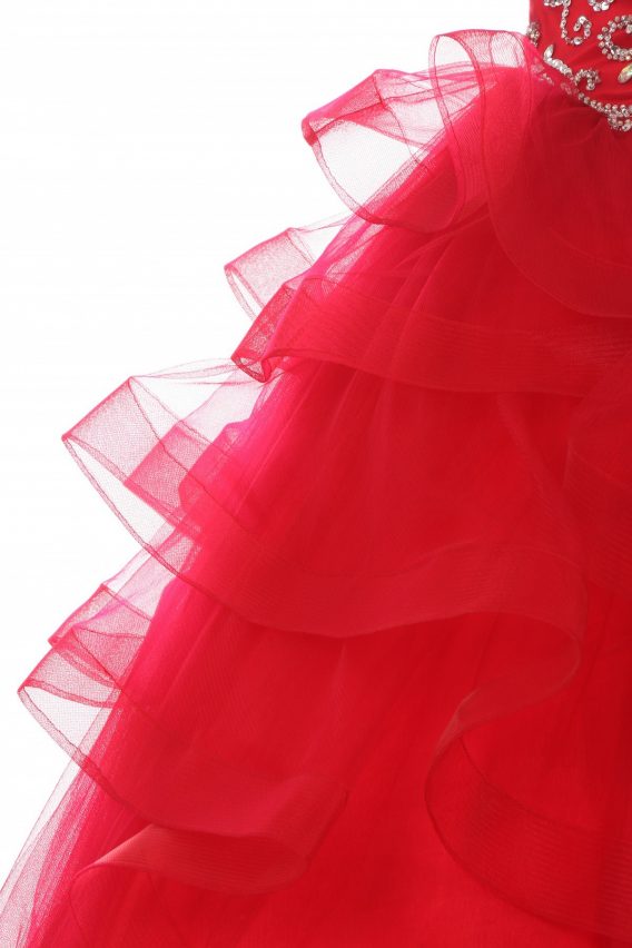 scarlet red pageant dresses for girls and juniors.