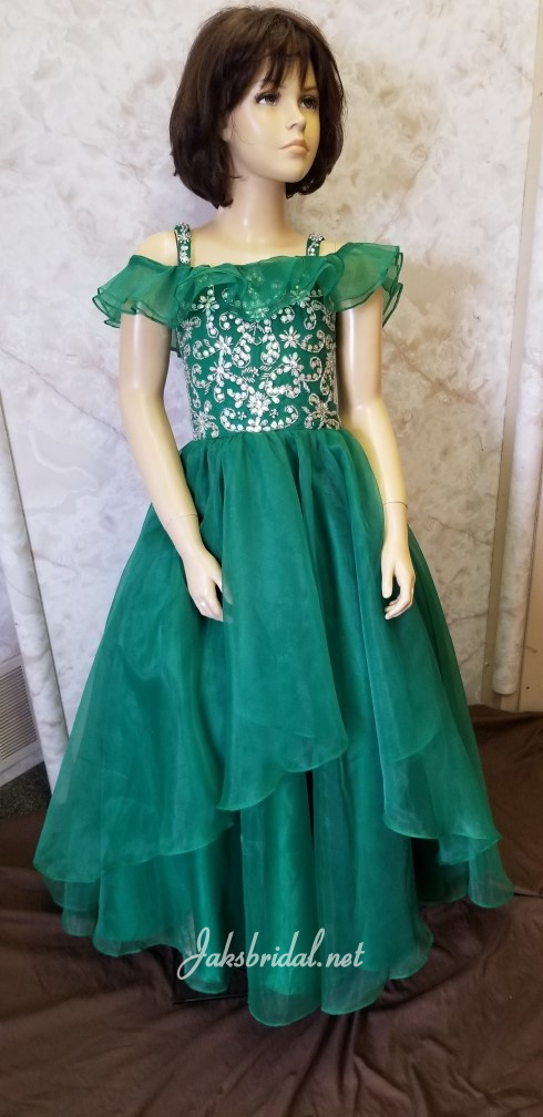 emerald green christmas dress