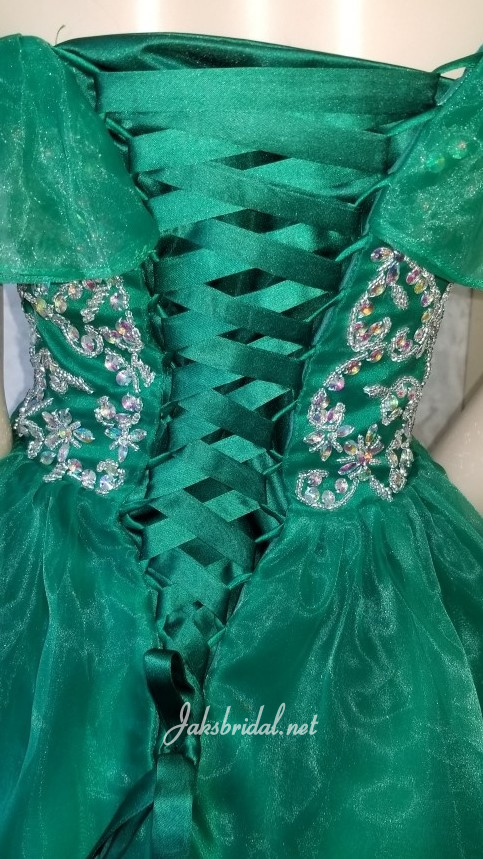 green corset back