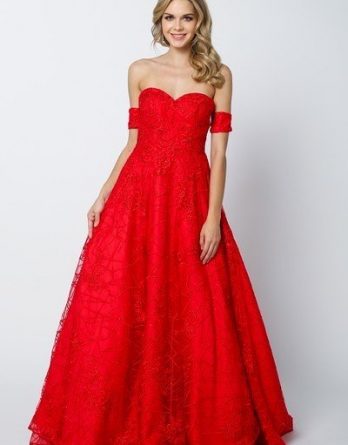 red prom dress under $250