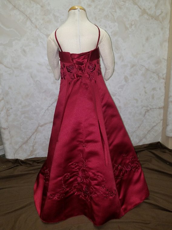 Red Christmas dresses on sale for your flower girl.