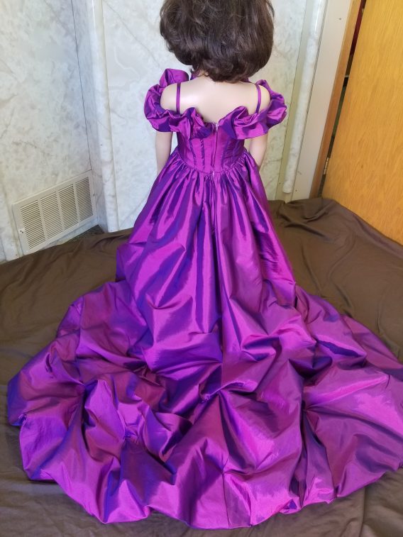 purple pageant dress