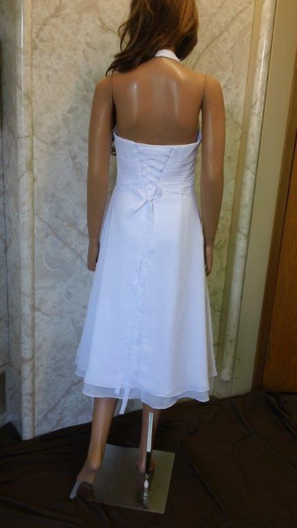 Short chiffon wedding dress