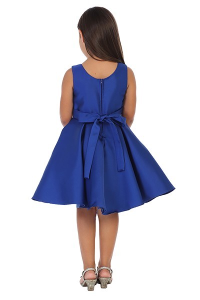 girls short navy blue dress