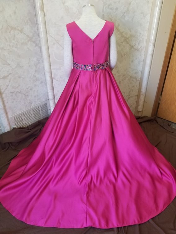 pink girl pageant dresses