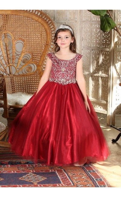 red long formal dresses for girls