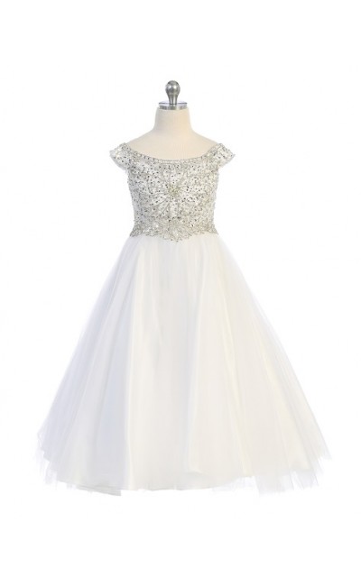 white long formal dresses for girls