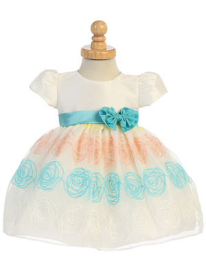 teal Infant easter dress