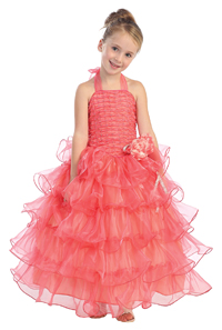 coral pageant dress for your toddler