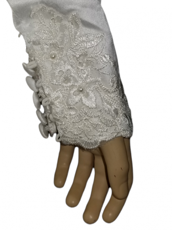 lace sleeve bridal coat