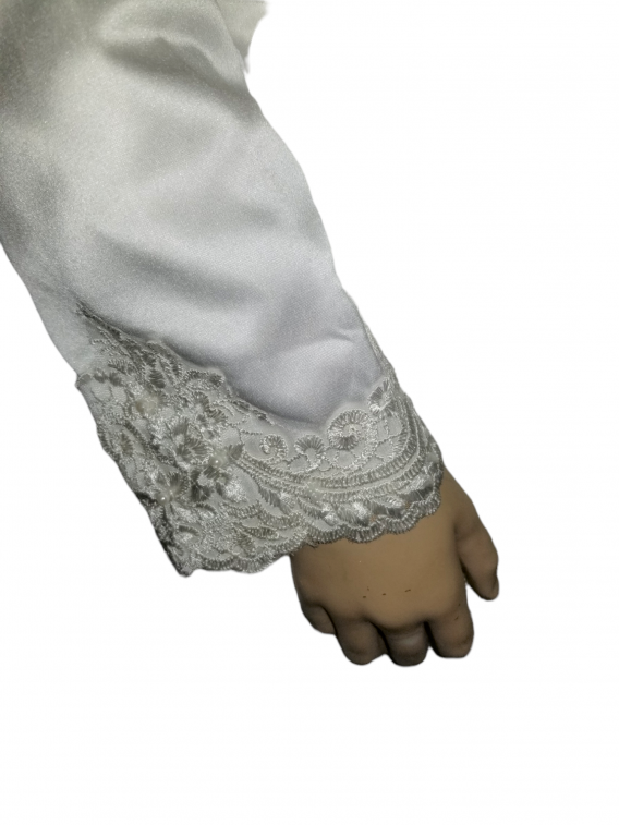 lace sleeve bridal coat