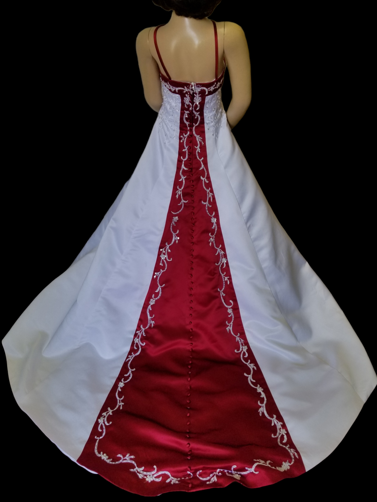 Queen Binta High Low Dress (In Blue White and Red African Ankara Dashiki  Kente Multicolored Fabric) - Chimzi