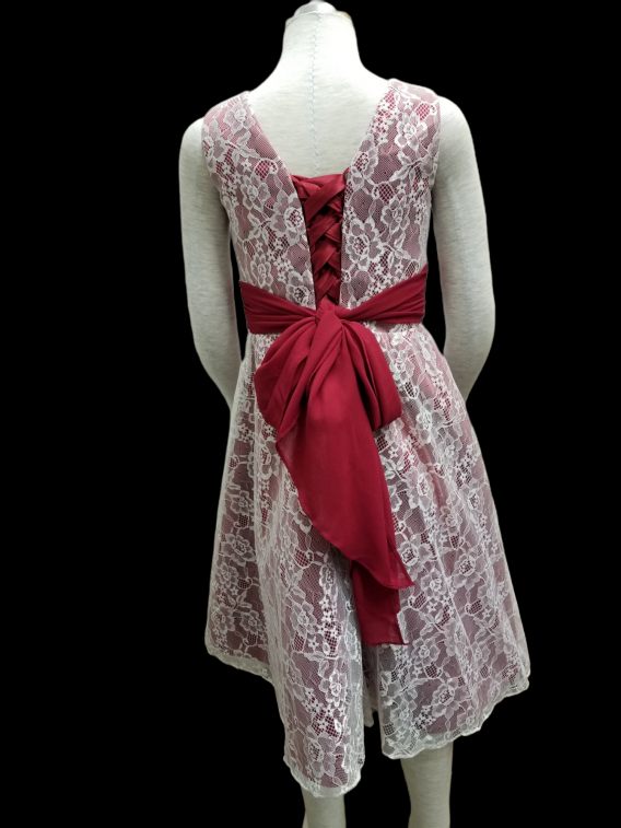 red lace dress for girls