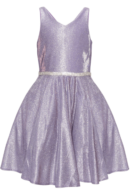 Lilac v neck pocket dress