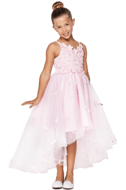 little girl pink dress